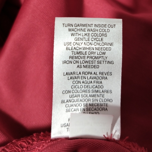 New Red Faux Velvet Dress / Size 1X - Picture 9 of 10